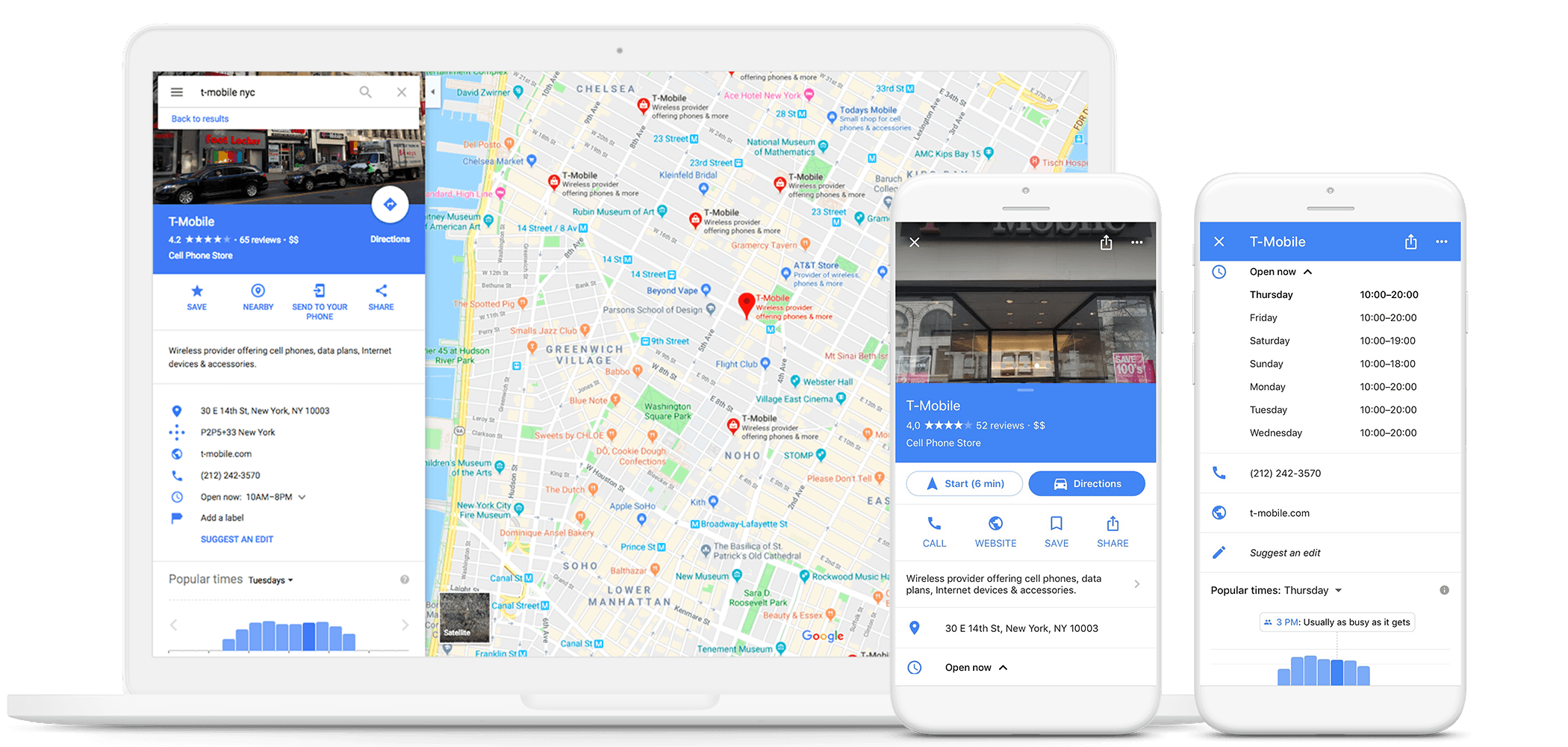 Aperçu type d’une fiche Google Business Profile liée à votre activité et cohérente avec votre site.
